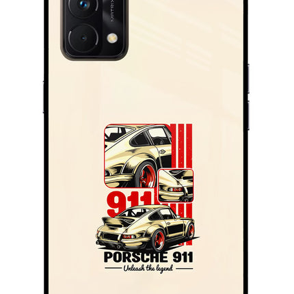 Classic Porsche 911 Realme GT Master Edition Glass Case Back Cover by Casekaro