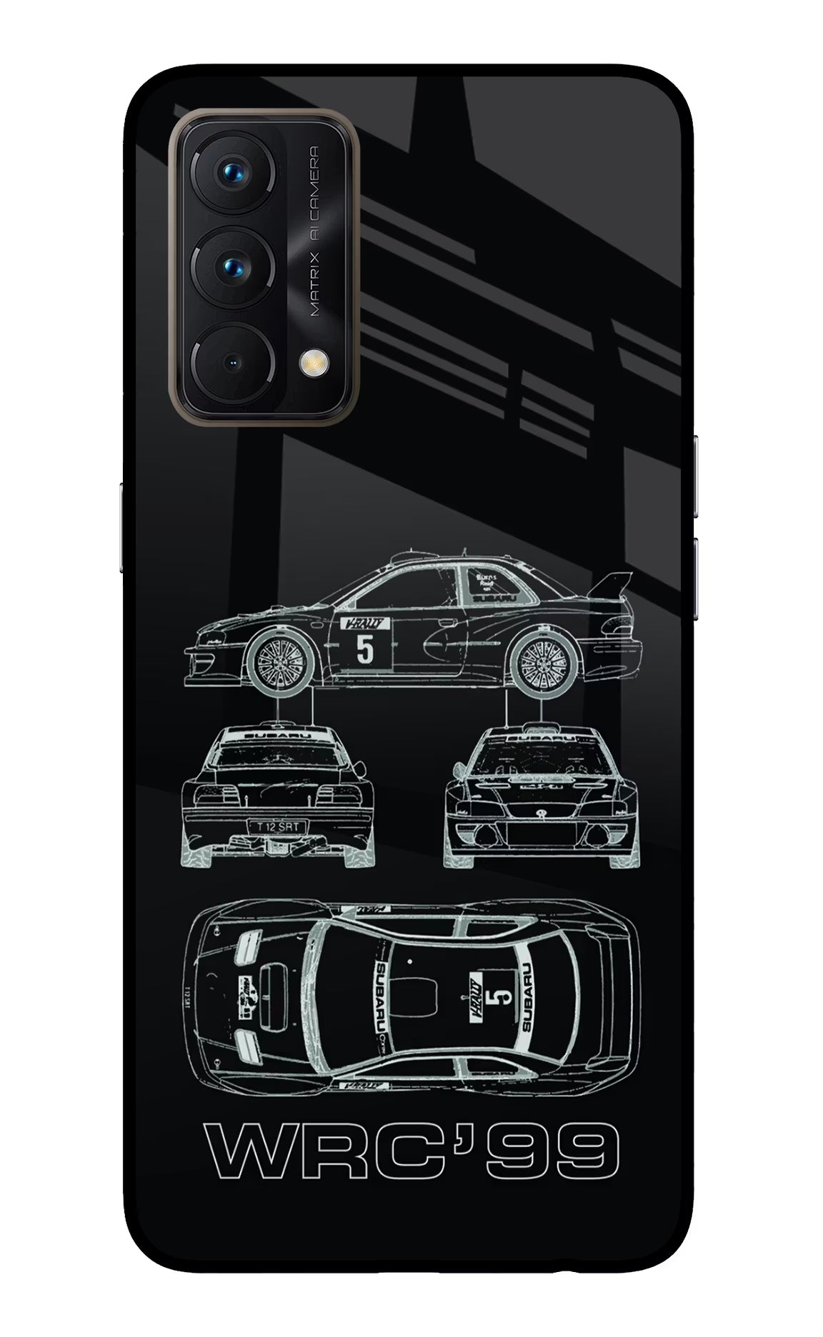 WRC'99 Realme GT Master Edition Glass Case Back Cover by Casekaro