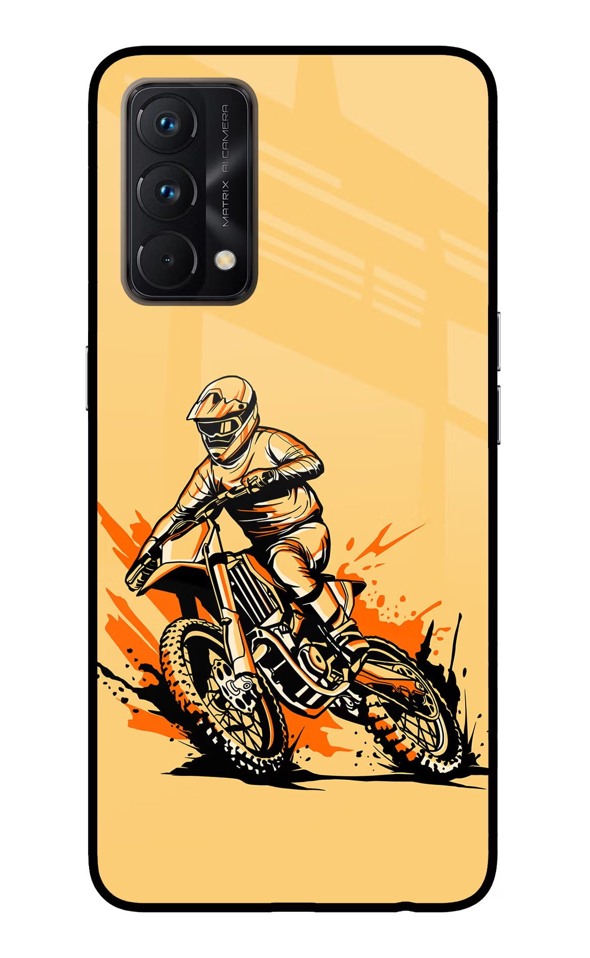 Off-Road Fury Realme GT Master Edition Glass Case Back Cover by Casekaro