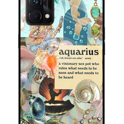 Aquarius Zodiac Realme GT Master Edition Glass Case