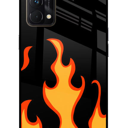 Fired Up – Black Realme GT Master Edition Glass Case