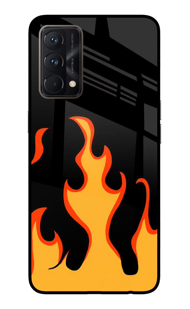 Fired Up – Black Realme GT Master Edition Glass Case