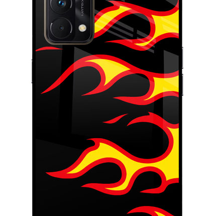 Side Sweep Flames Realme GT Master Edition Glass Case