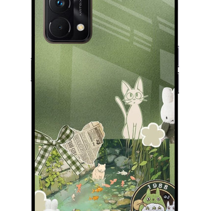 Aesthetic anime Realme GT Master Edition Glass Case