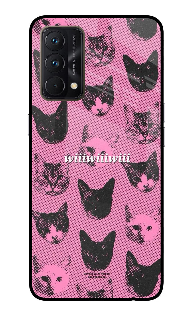 Pink Cats Realme GT Master Edition Glass Case