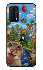Minecraft Cat Chaos Realme GT Master Edition Glass Case