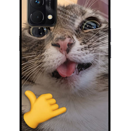 Silly Cat Call Realme GT Master Edition Glass Case