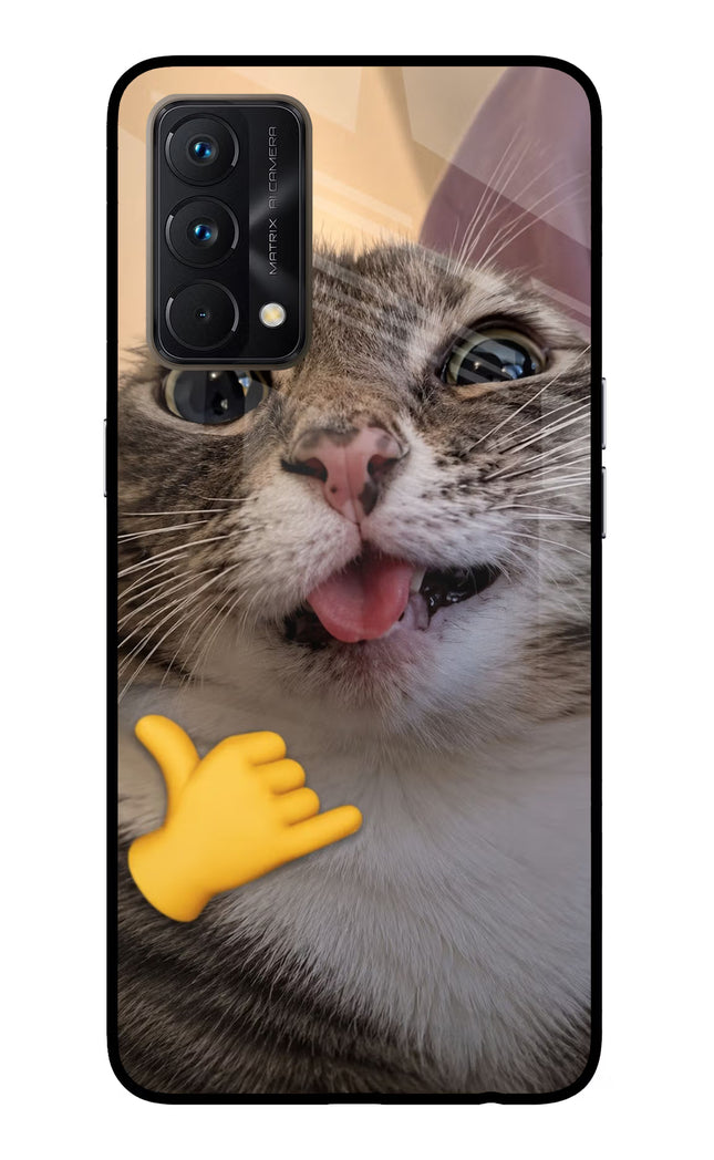 Silly Cat Call Realme GT Master Edition Glass Case