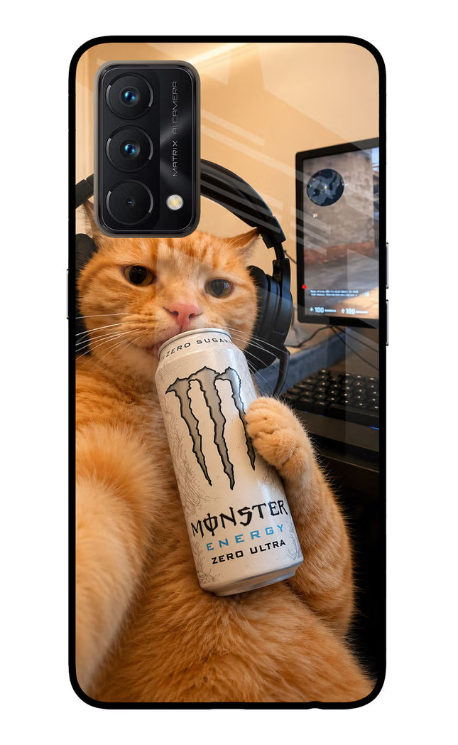 Gamer Cat Energy Realme GT Master Edition Glass Case