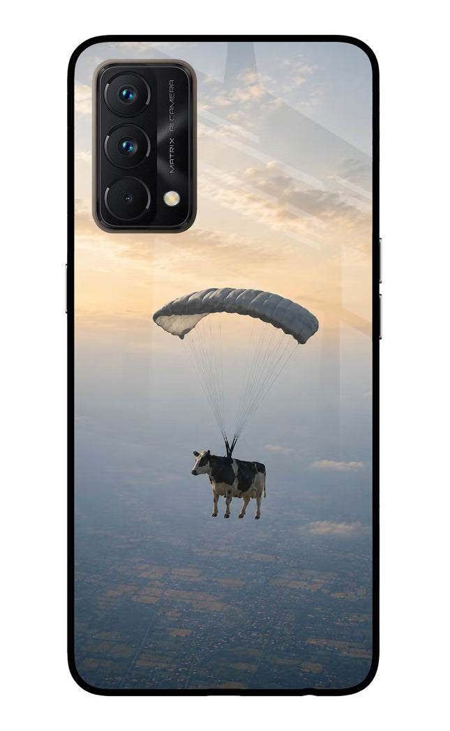 Skydiving Cow Realme GT Master Edition Glass Case