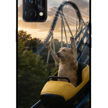 Rollercoaster Dog Realme GT Master Edition Glass Case