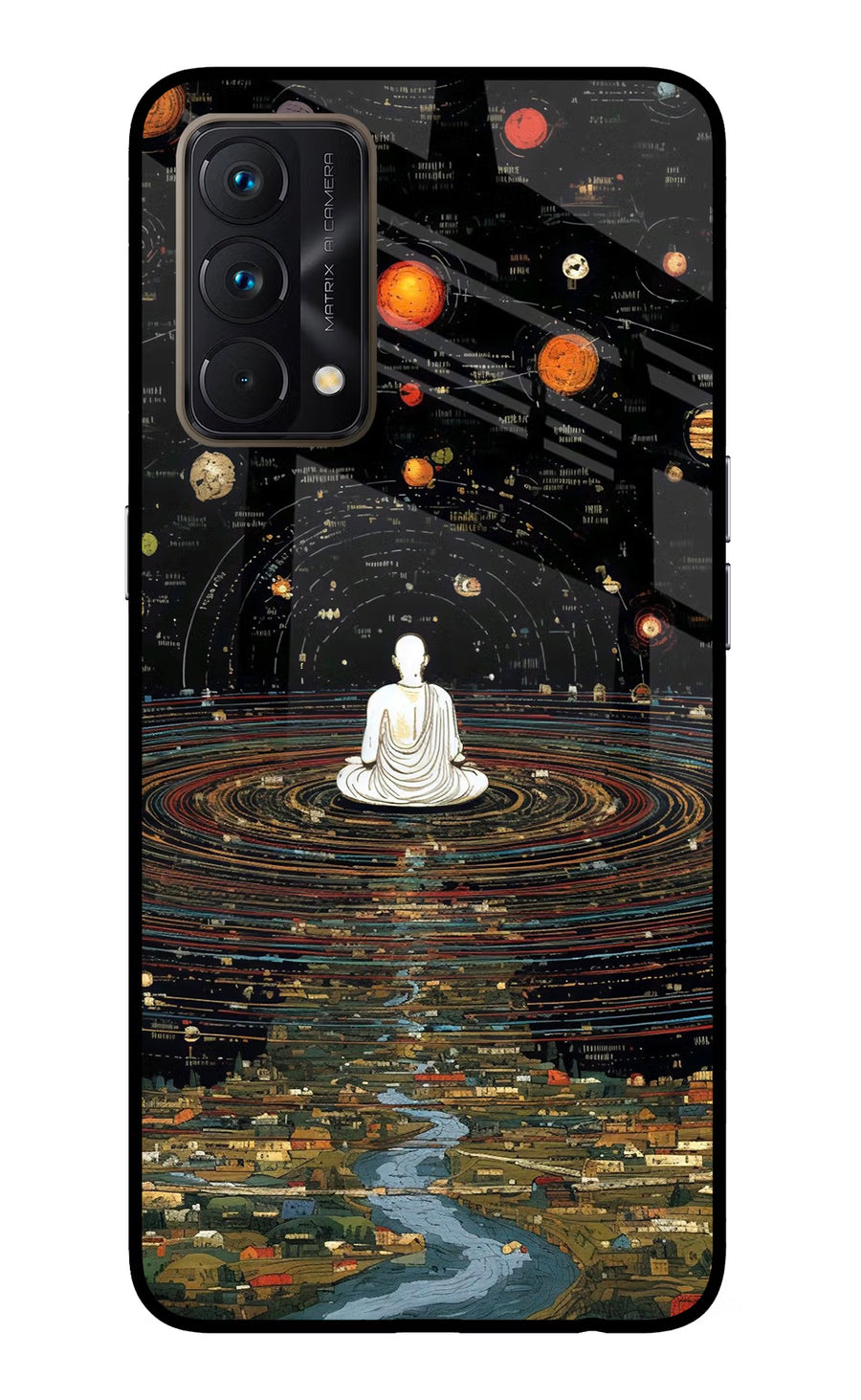 Space Monk Realme GT Master Edition Back Cover, Glass case