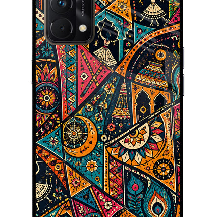 Folk Print Realme GT Master Edition Glass Case