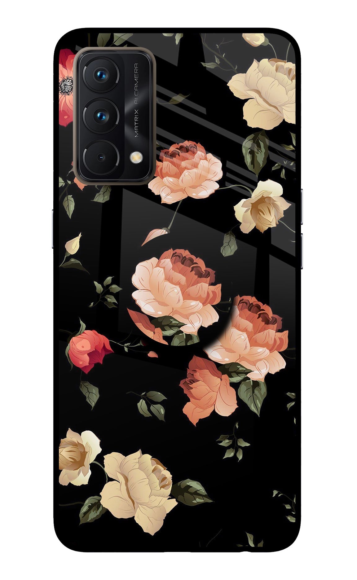 Flowers Realme GT Master Edition Glass Case