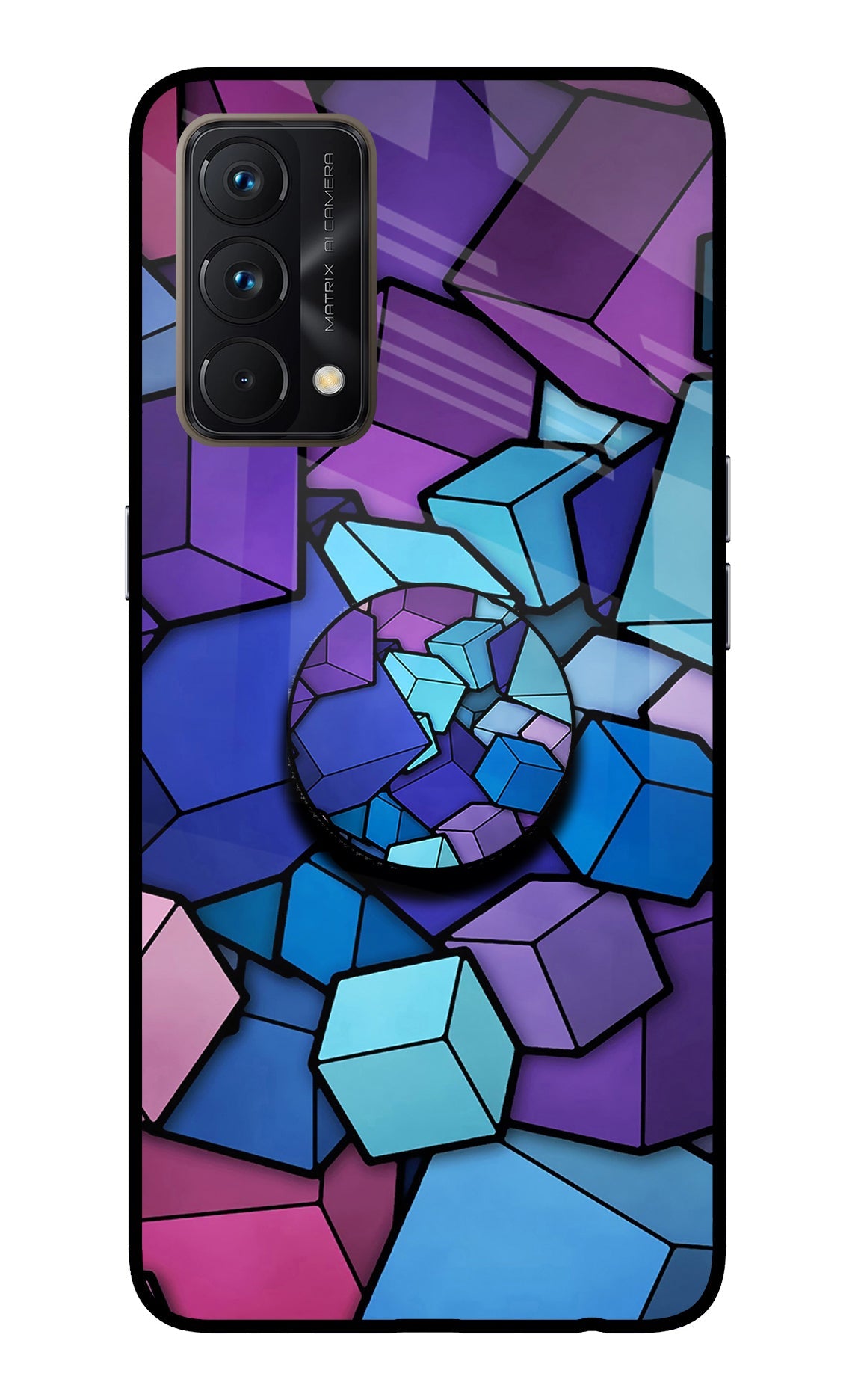 Cubic Abstract Realme GT Master Edition Glass Case