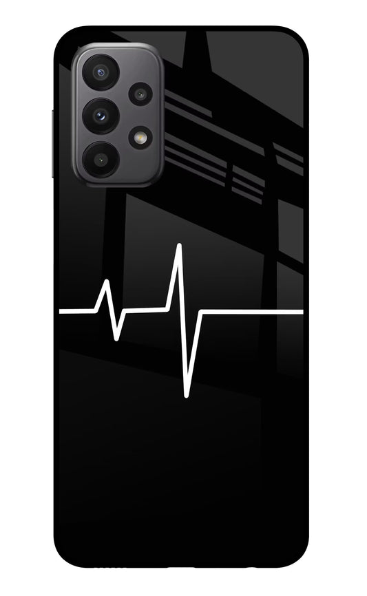 Heart Beats Samsung A23 Glass Case