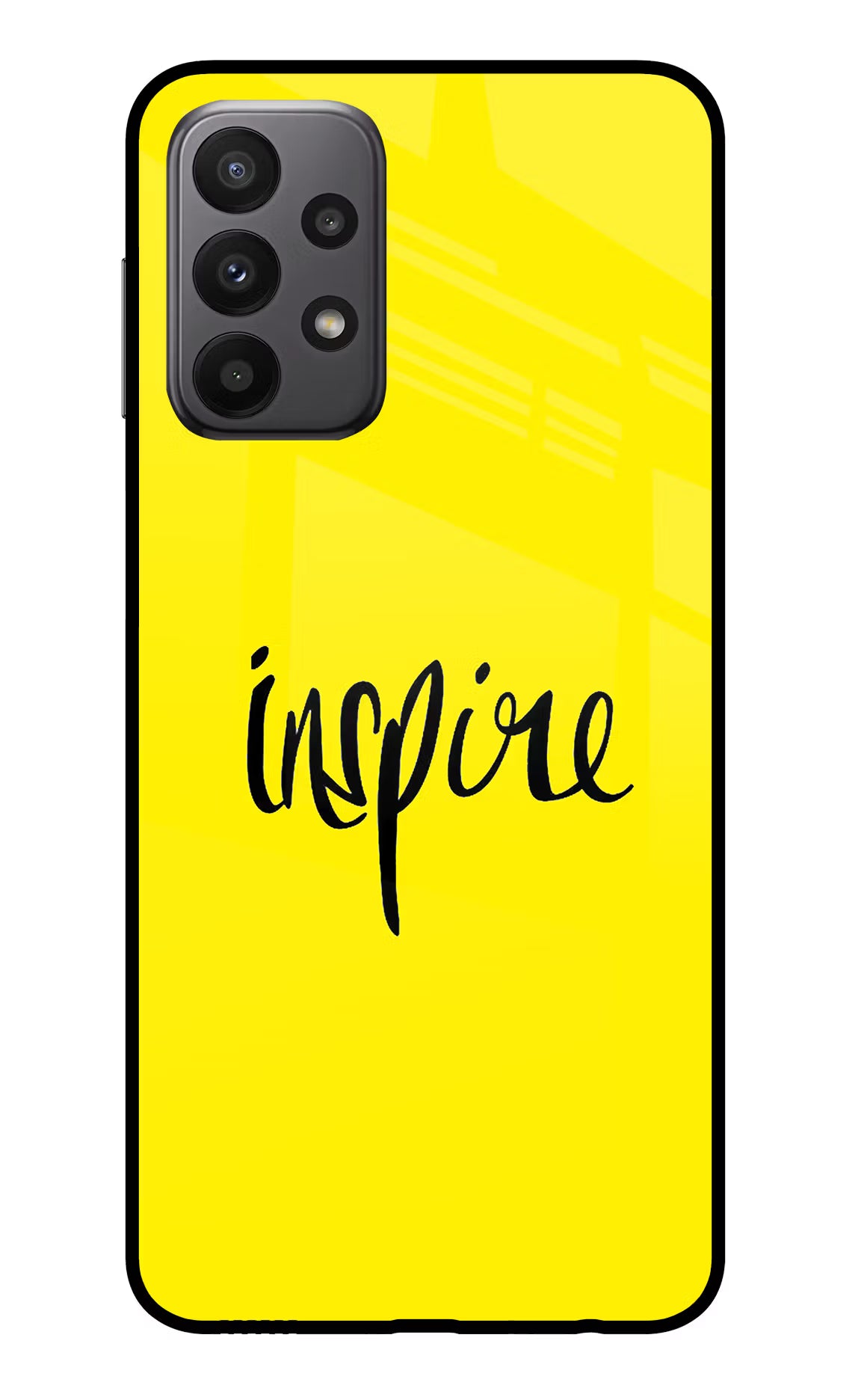 Inspire Samsung A23 Glass Case Back Cover by Casekaro