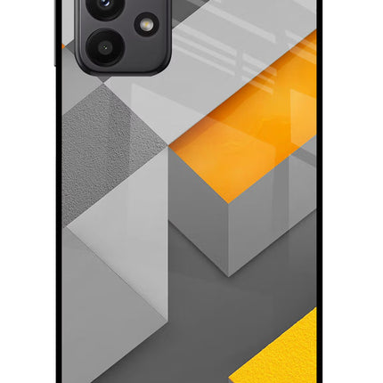 Abstract Samsung A23 Glass Case Back Cover by Casekaro