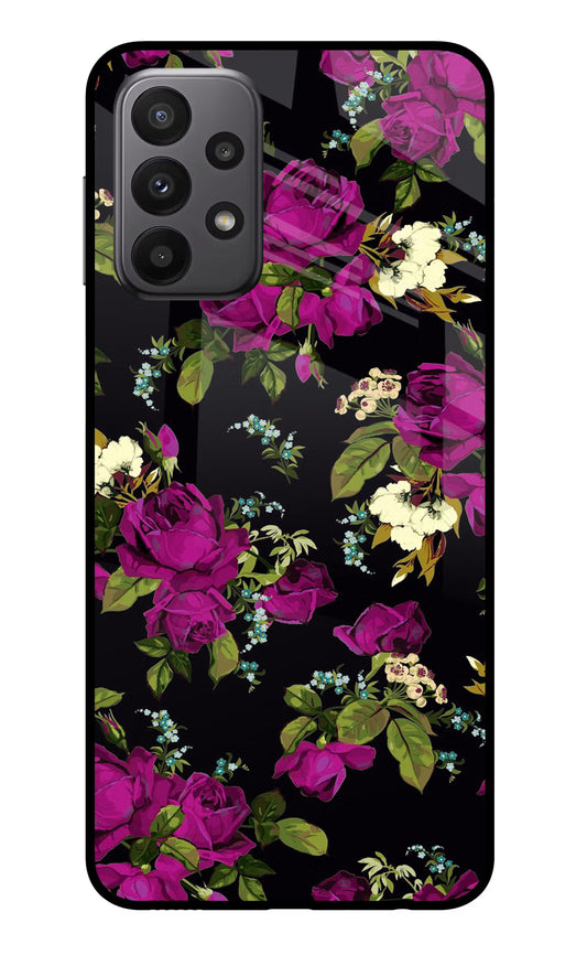Flowers Samsung A23 Glass Case