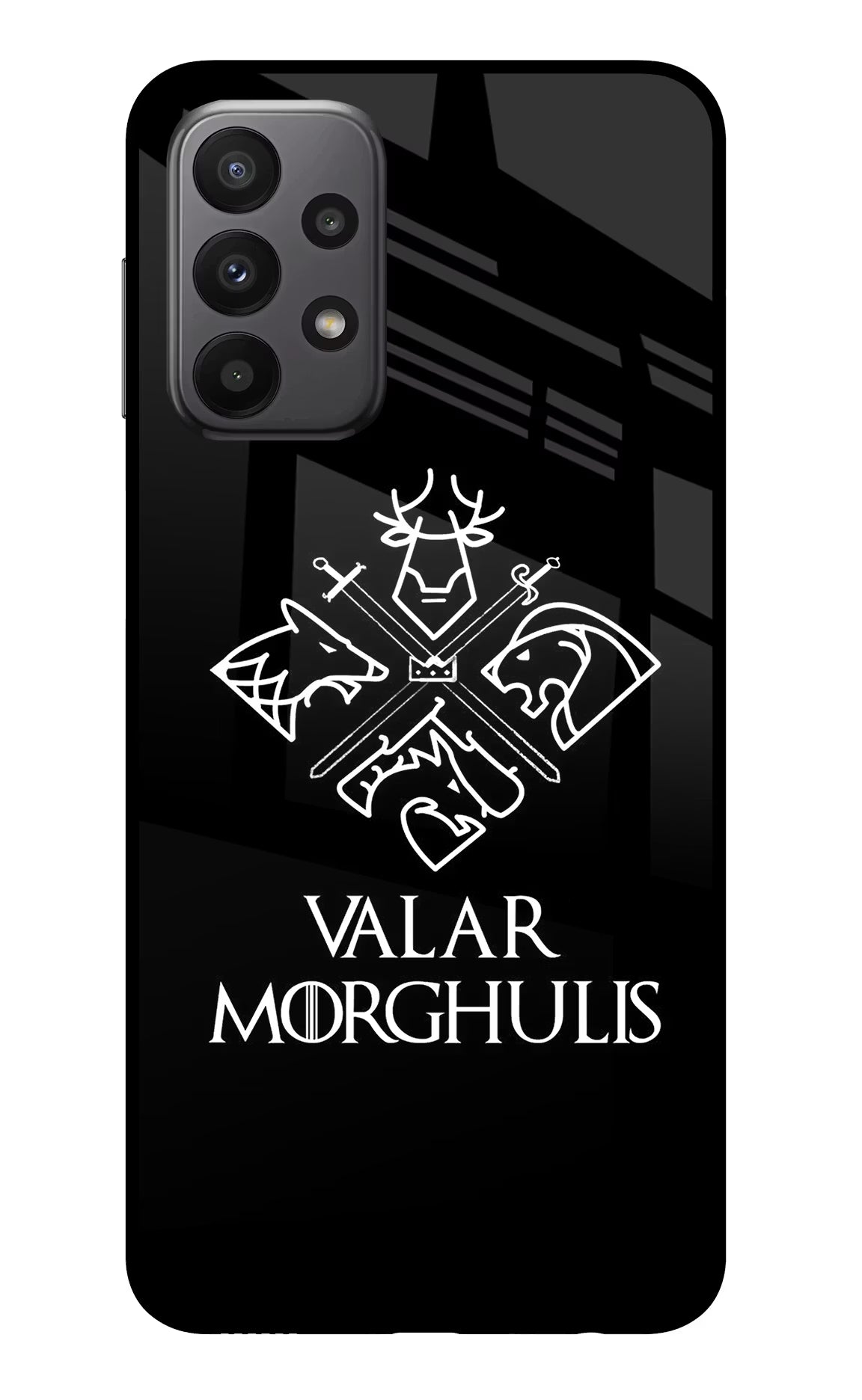 Valar Morghulis | Game Of Thrones Samsung A23 Glass Case Back Cover by Casekaro