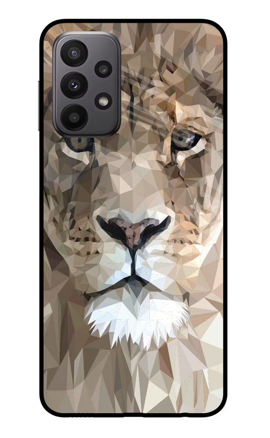 Lion Art Samsung A23 Glass Case