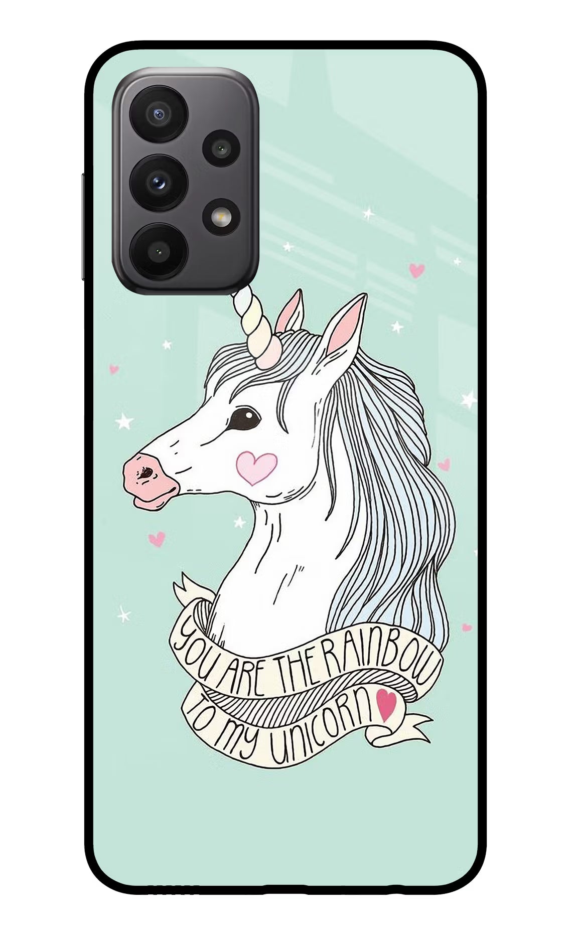Unicorn Wallpaper Samsung A23 Glass Case