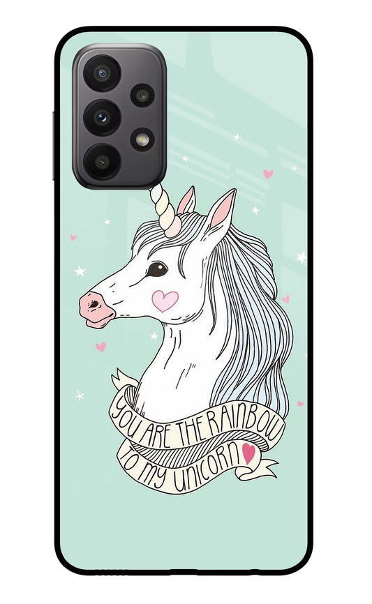 Unicorn Wallpaper Samsung A23 Glass Case