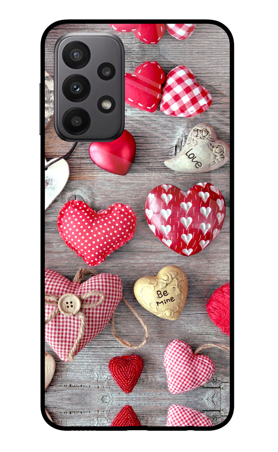 Love Wallpaper Samsung A23 Back Cover, Glass case