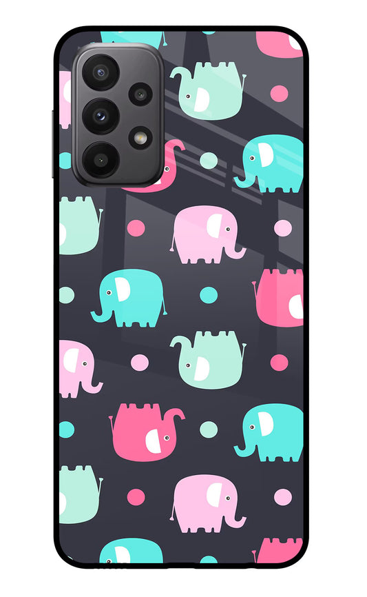 Elephants Samsung A23 Glass Case