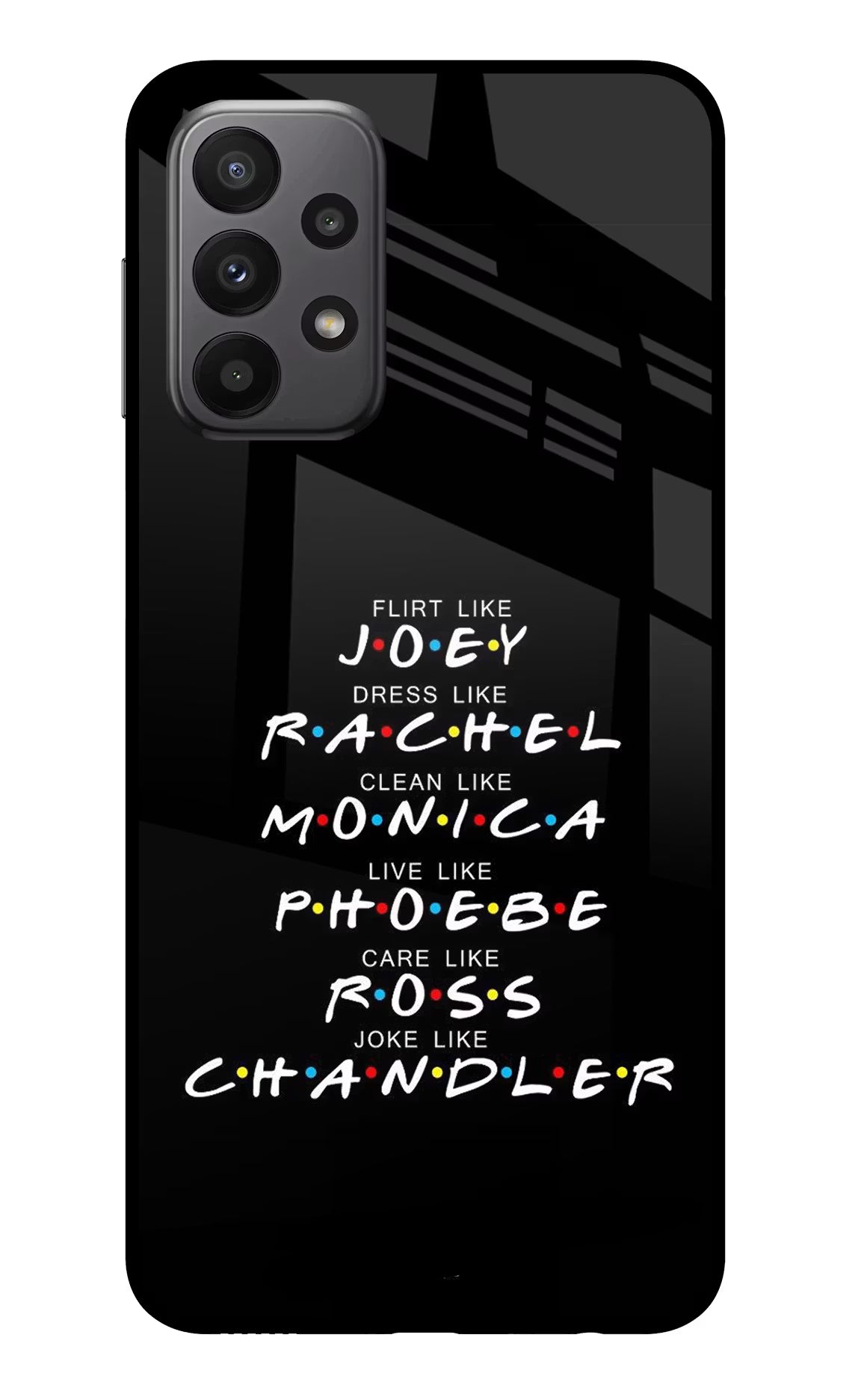 FRIENDS Character Samsung A23 Glass Case