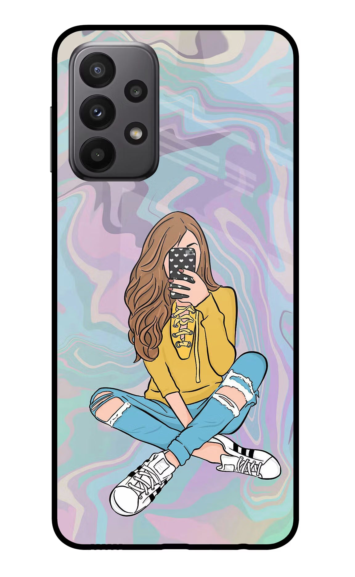 Selfie Girl Samsung A23 Glass Case