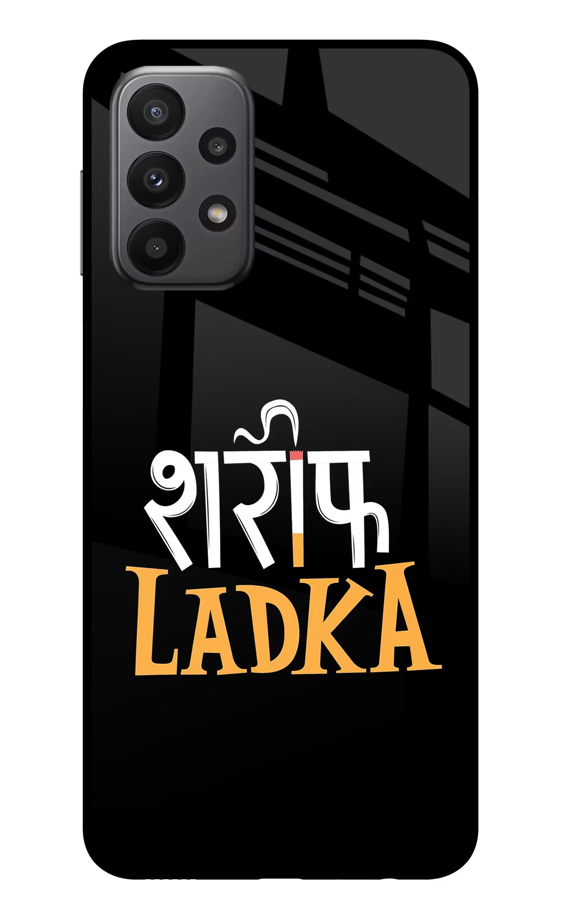 Shareef Ladka Samsung A23 Glass Case Back Cover by Casekaro