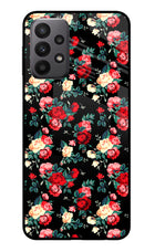 Rose Pattern Samsung A23 Glass Case