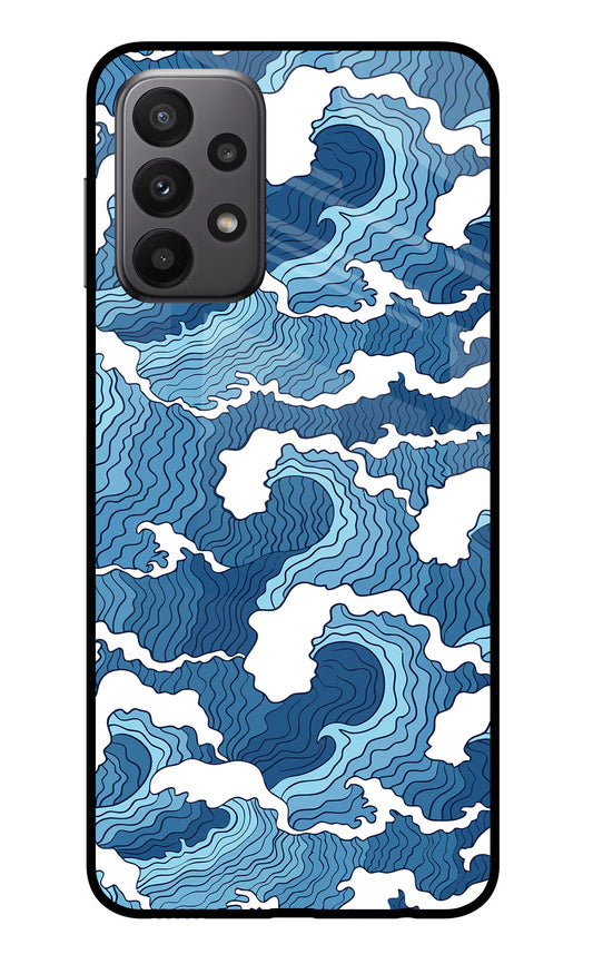 Blue Waves Samsung A23 Glass Case