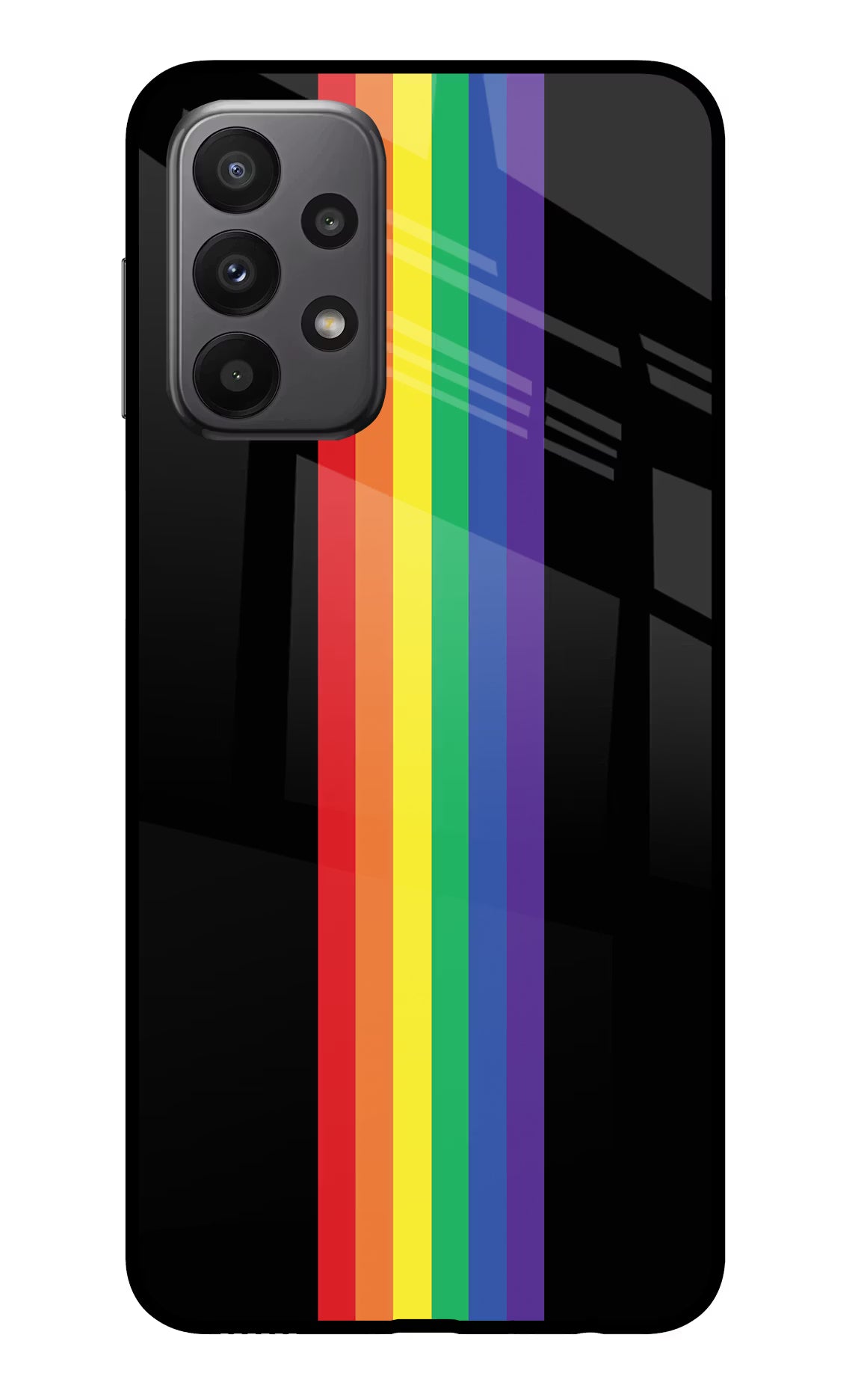 Pride Samsung A23 Glass Case Back Cover by Casekaro