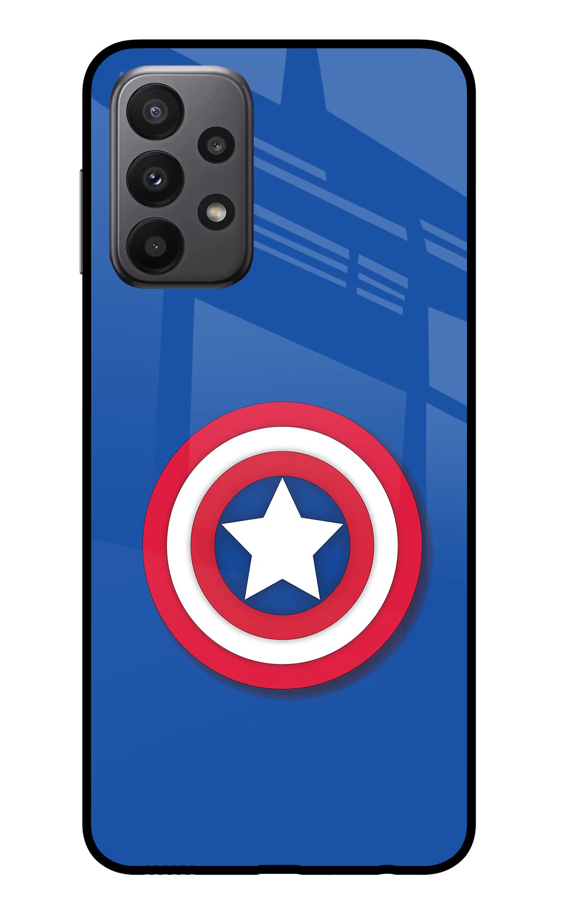 Shield Samsung A23 Glass Case Back Cover by Casekaro