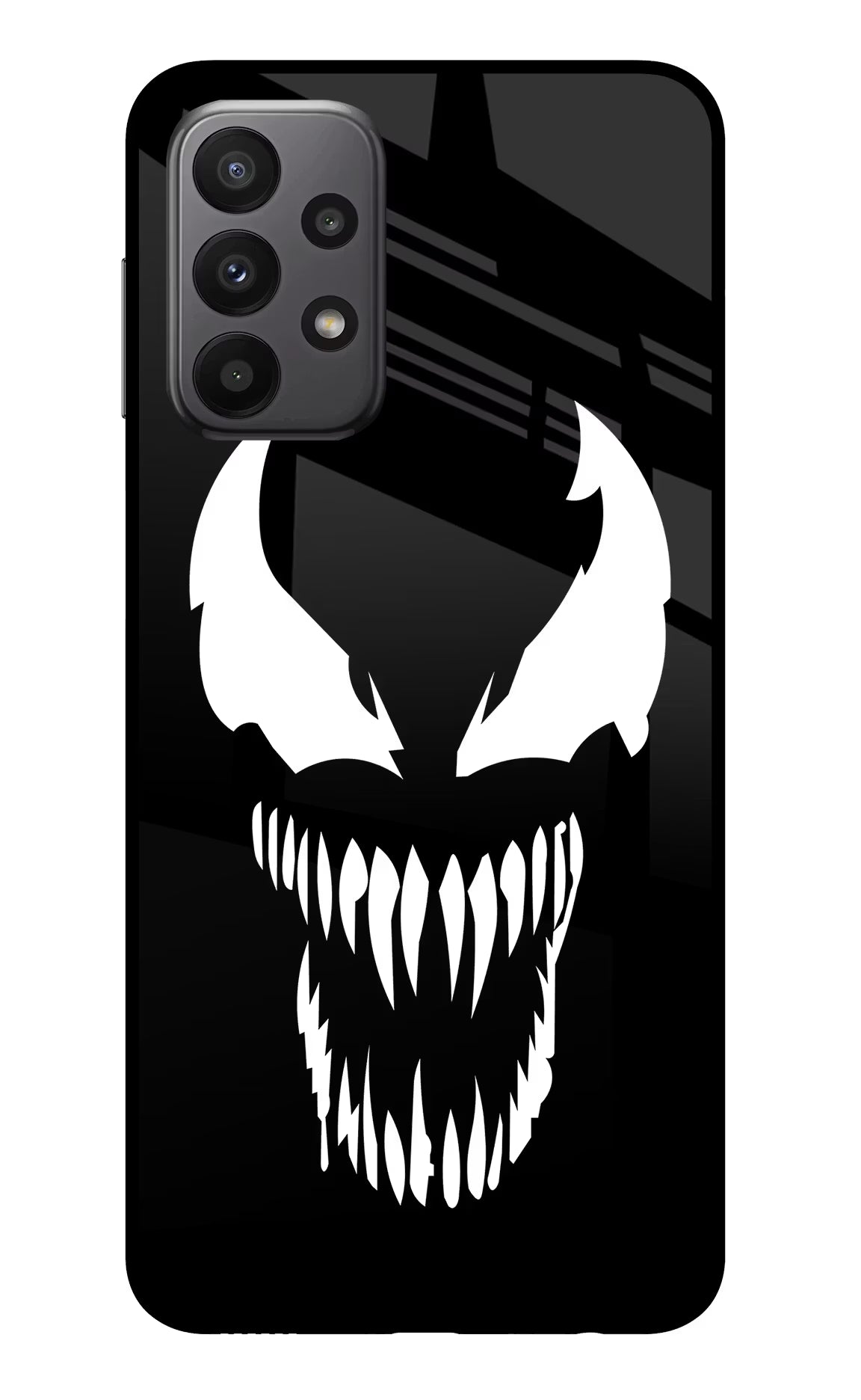 Venom Samsung A23 Glass Case Back Cover by Casekaro