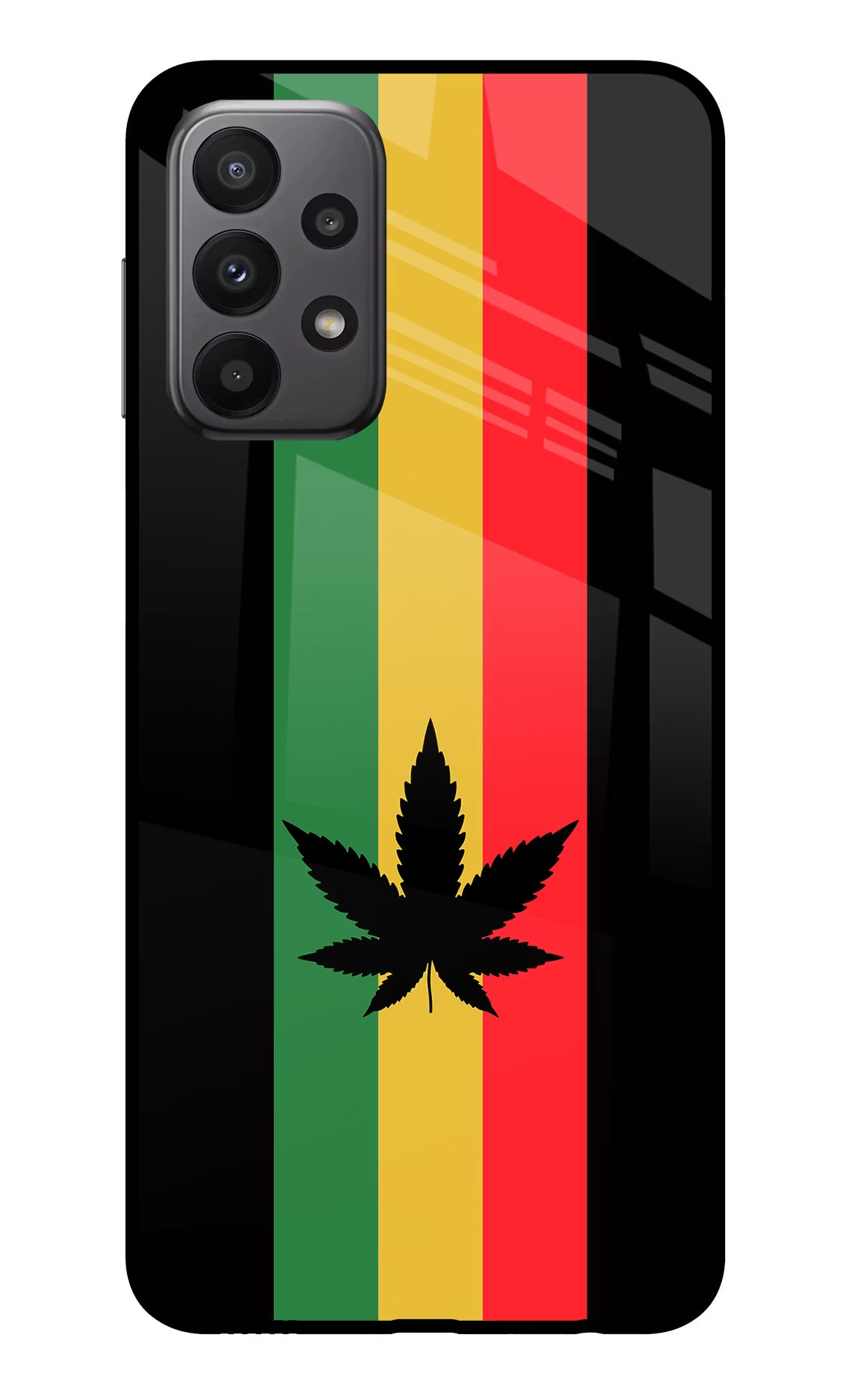 Weed Flag Samsung A23 Glass Case