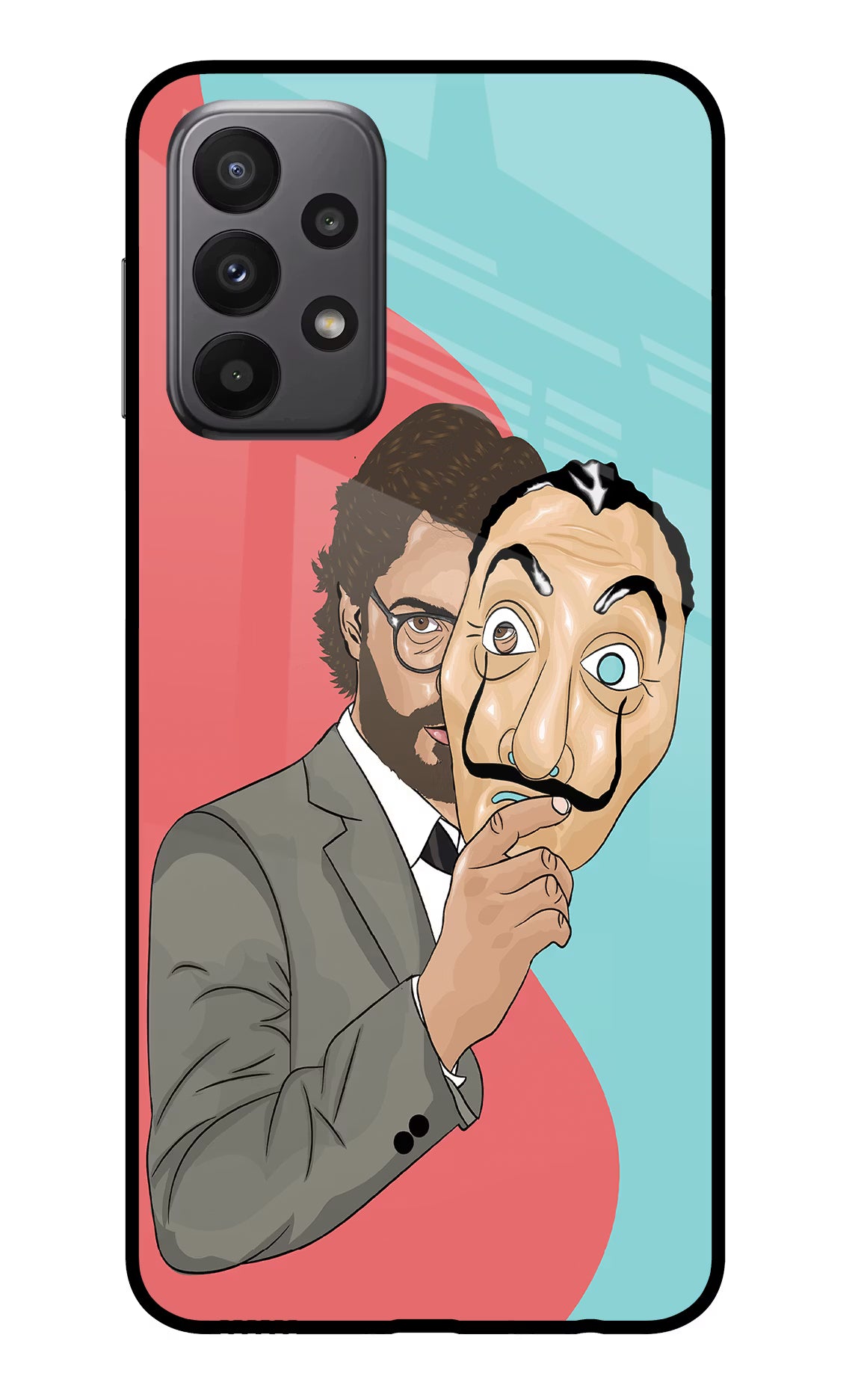 Professor Samsung A23 Glass Case Back Cover by Casekaro
