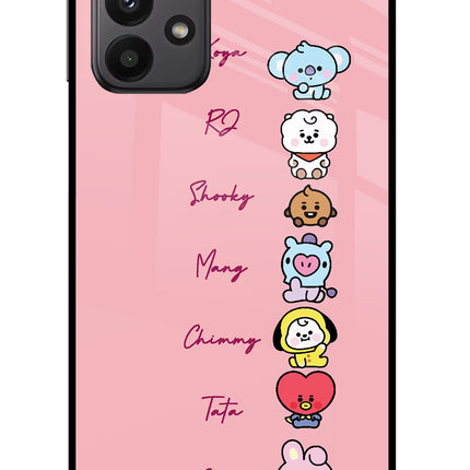 BTS names Samsung A23 Glass Case Back Cover by Casekaro