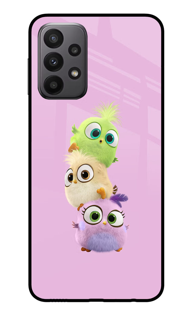 Cute Little Birds Samsung A23 Glass Case