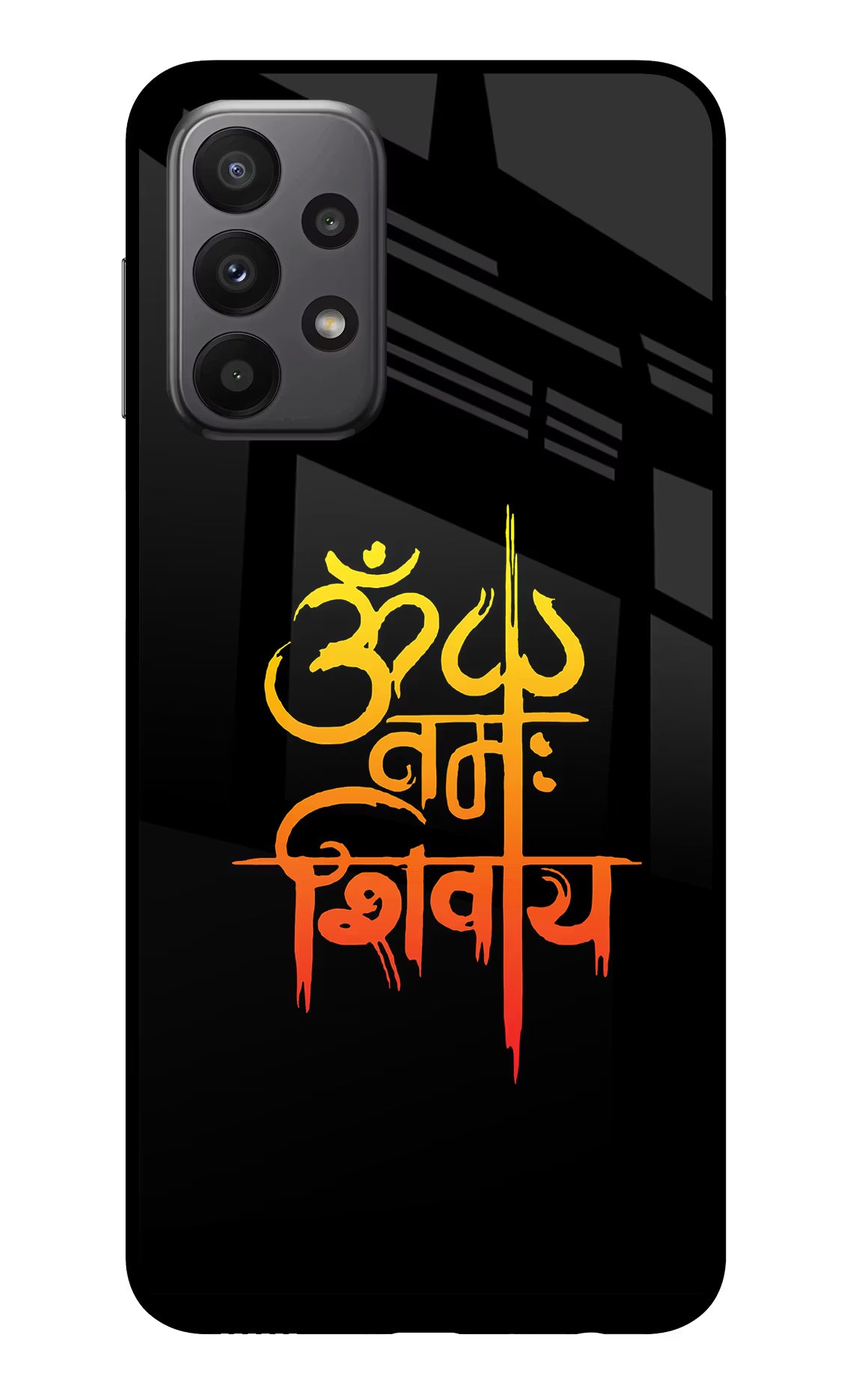 Om Namah Shivay Samsung A23 Glass Case