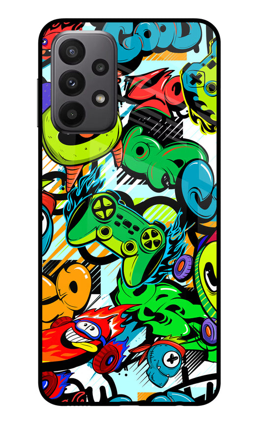 Game Doodle Samsung A23 Glass Case