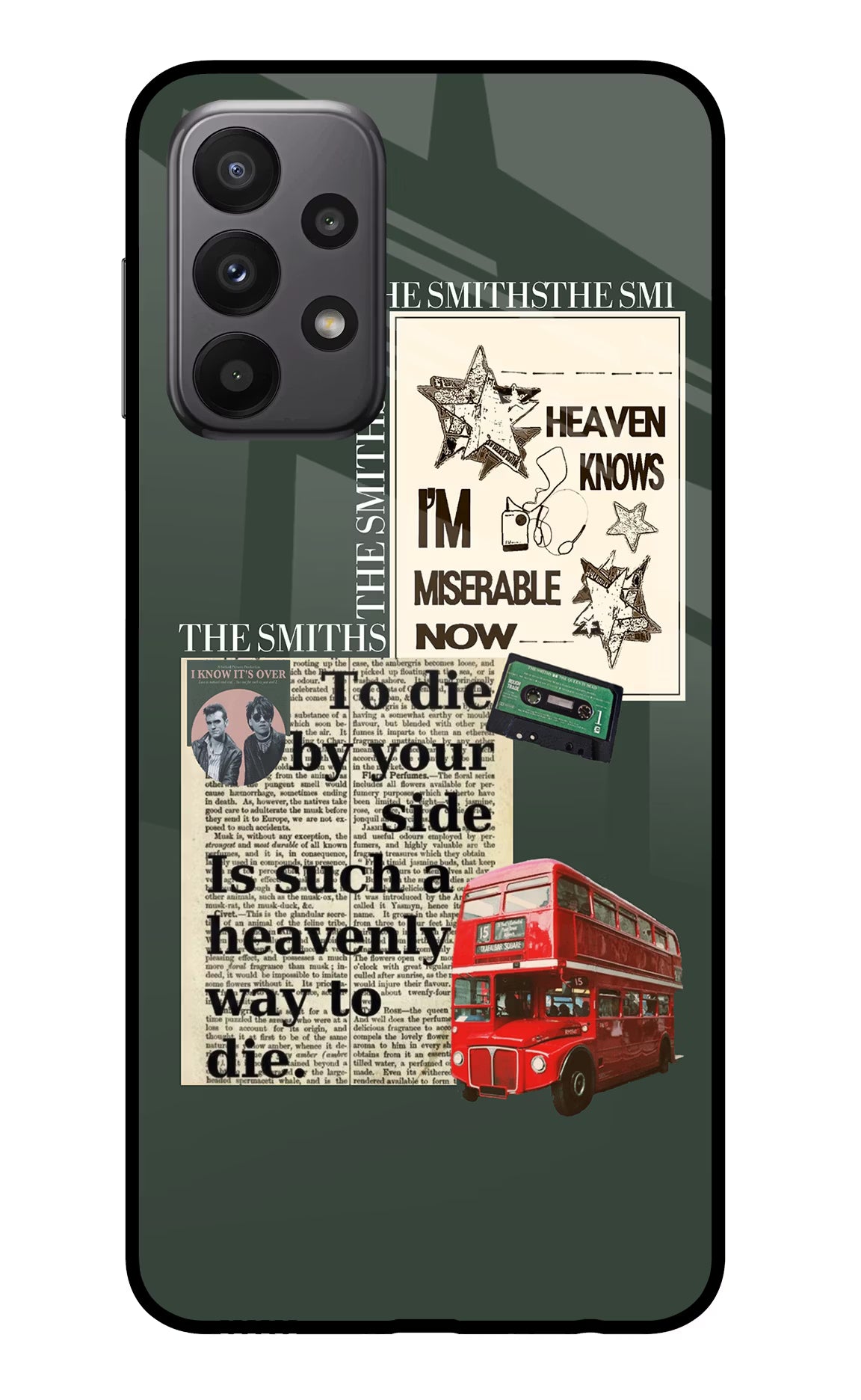 The Smiths Samsung A23 Glass Case Back Cover by Casekaro