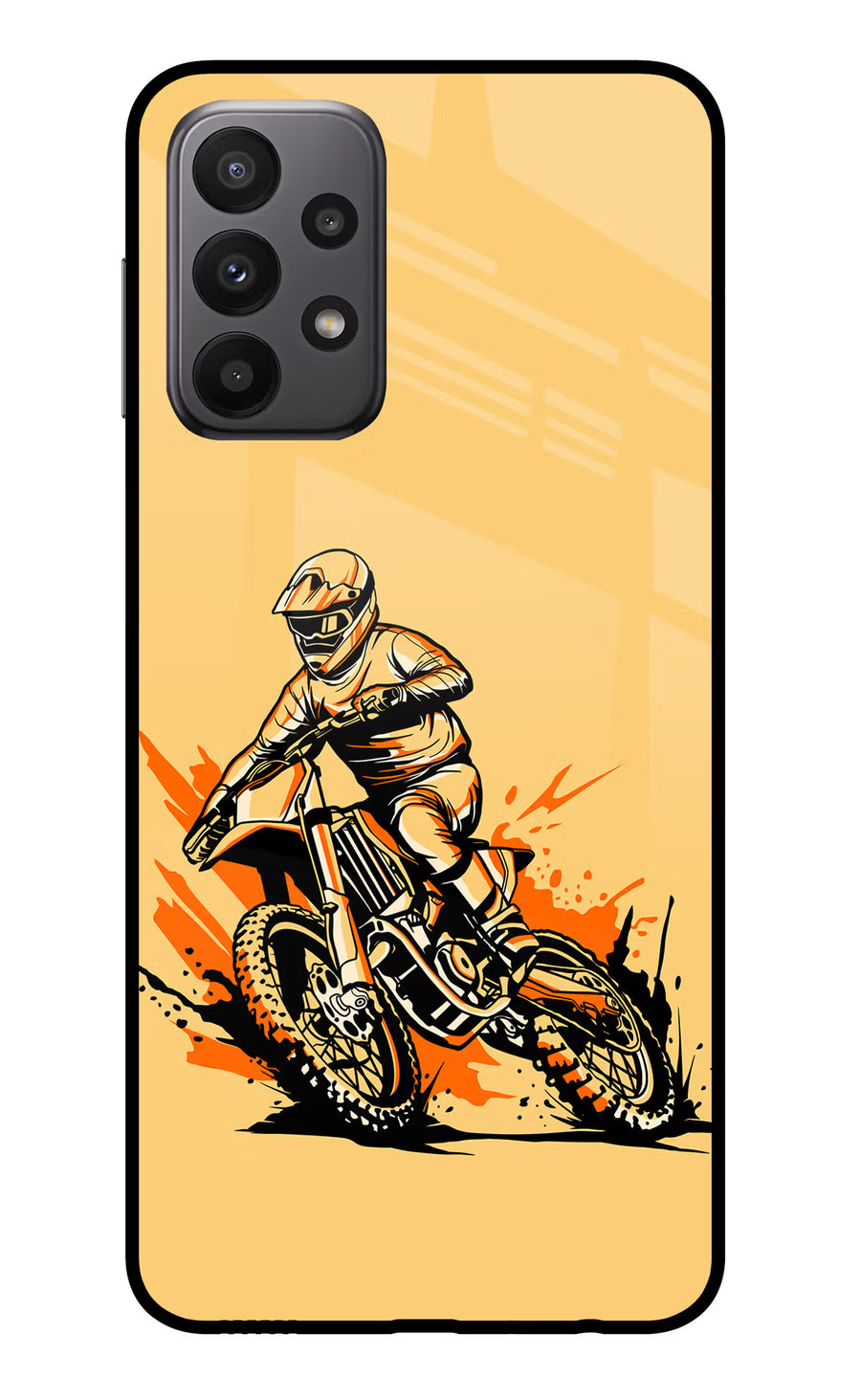 Off-Road Fury Samsung A23 Back Cover, Glass case
