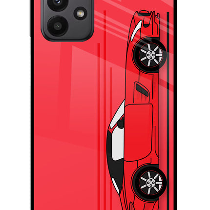Red Velocity Samsung A23 Glass Case