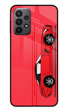 Red Velocity Samsung A23 Glass Case