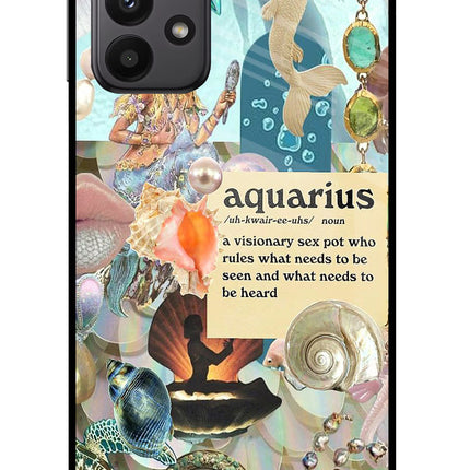 Aquarius Zodiac Samsung A23 Glass Case
