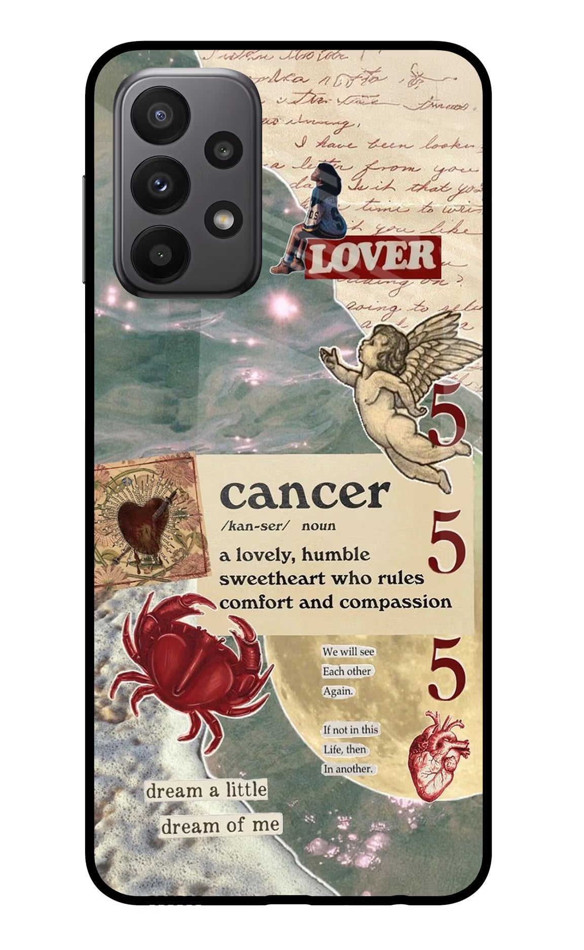 Cancer Zodiac Samsung A23 Glass Case