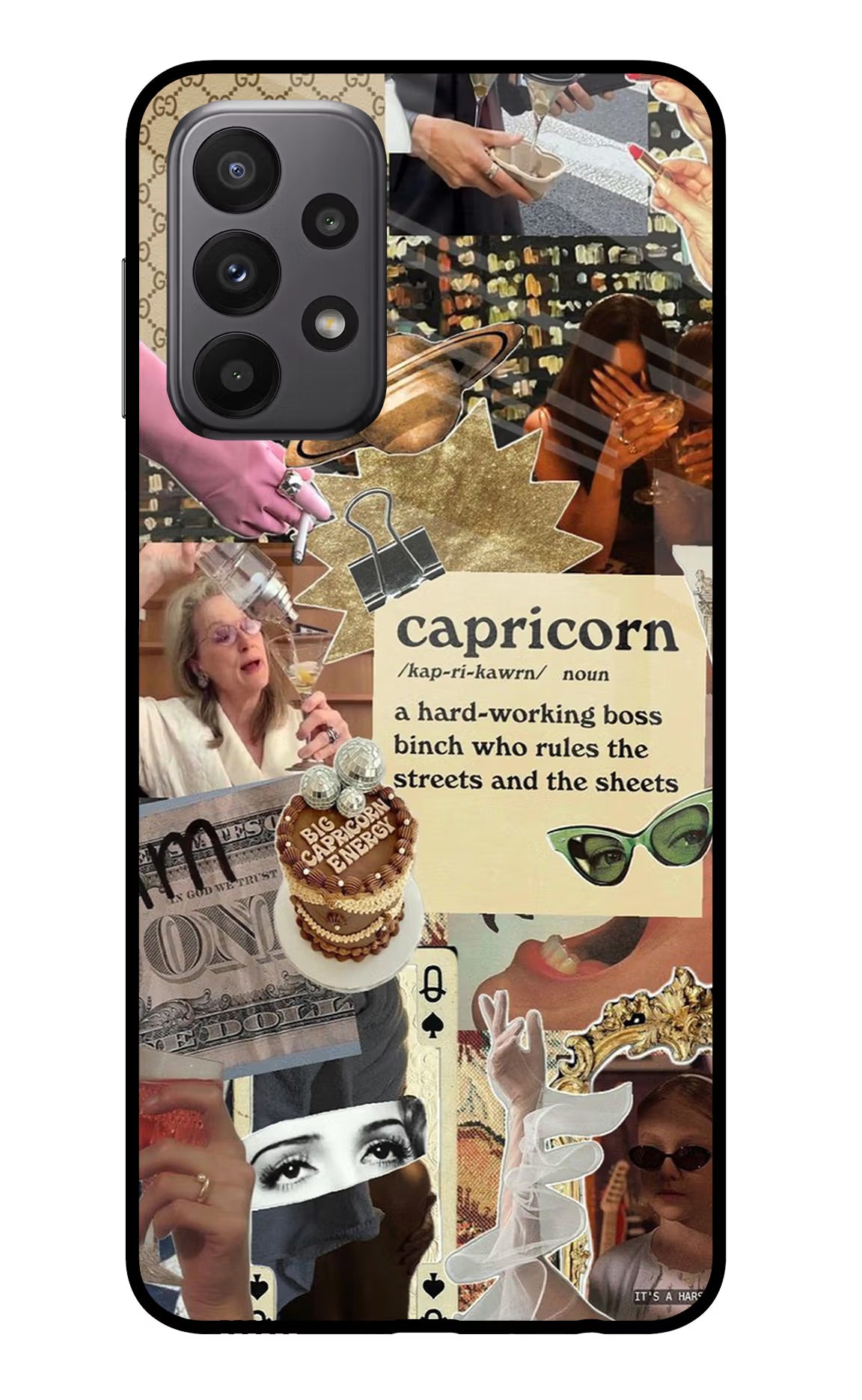 Capricorn Zodiac Samsung A23 Glass Case
